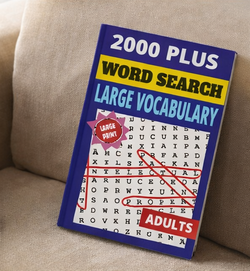 2000 Plus Large Vocabulary Word Search for Adults