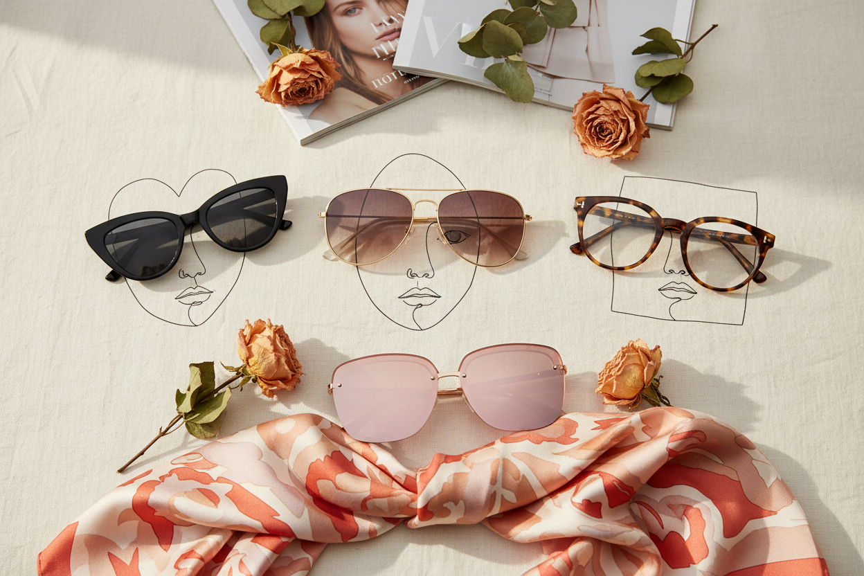 How to Find the Perfect Sunglasses for Your Hair & Face Shape