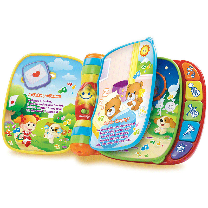 Weiyida Livre Musical Éducatif bilingue pour bébé, livres indéchirables pour l'éveil, jouets éducatifs pour bébé 6-36 mois