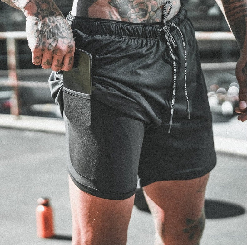 Short de compression avec poches