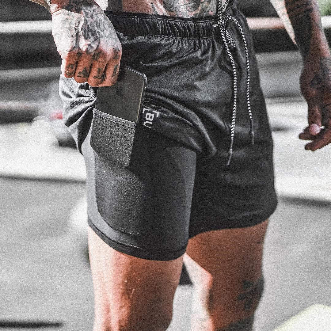 Short de compression avec poches