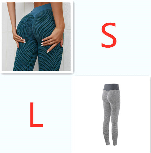 Legging à carreaux de yoga pour femmes, sans couture, taille haute, respirant, pour la gym