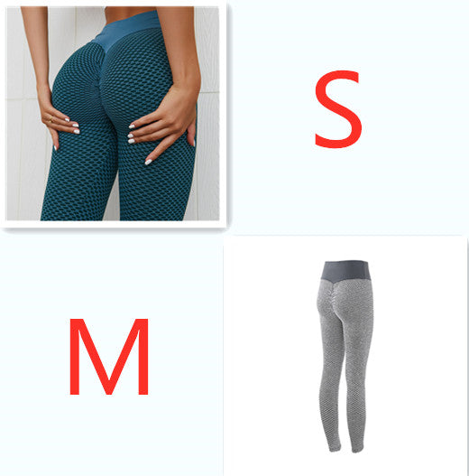 Legging à carreaux de yoga pour femmes, sans couture, taille haute, respirant, pour la gym