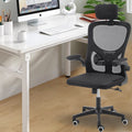 Chaise de bureau à domicile Fauteuil de bureau pivotant en maille ergonomique réglable en hauteur