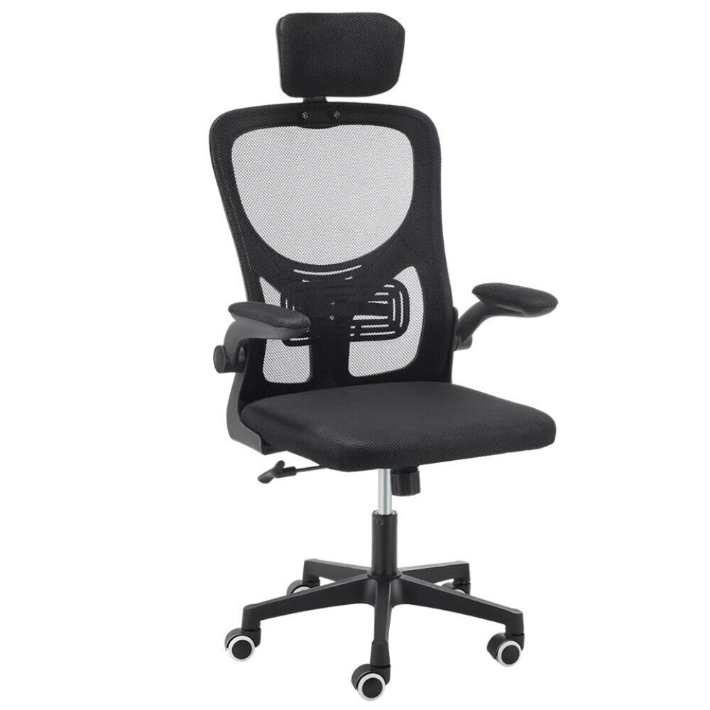 Chaise de bureau à domicile Fauteuil de bureau pivotant en maille ergonomique réglable en hauteur