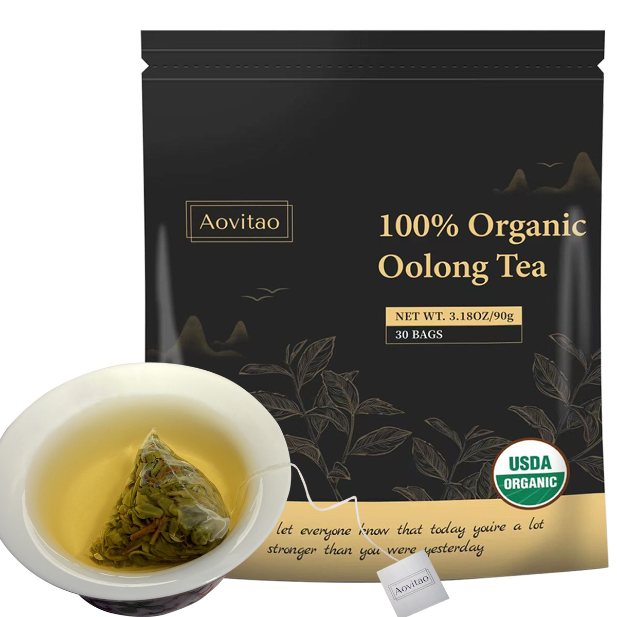 Thé Détox Nettoyant Infusion de Feuilles d'Oolong Naturelle en Sachets pour Nettoyage Pulmonaire Soulagement de la Congestion Détox à Base de Plantes Sans Caféine Sans OGM Biologique pour la Santé Intestinale et le Renforcement Immunitaire