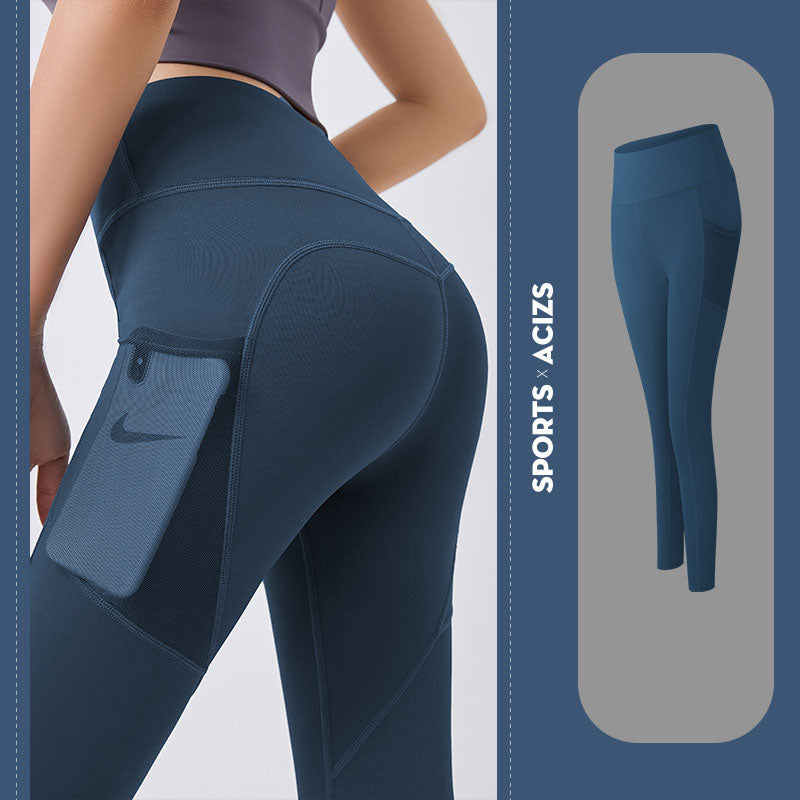 Pantalon de yoga femme avec poche, Legging de sport pour fille, Legging de gym pour femme, Gainant, Collant de jogging, Pantalon de fitness pour femme
