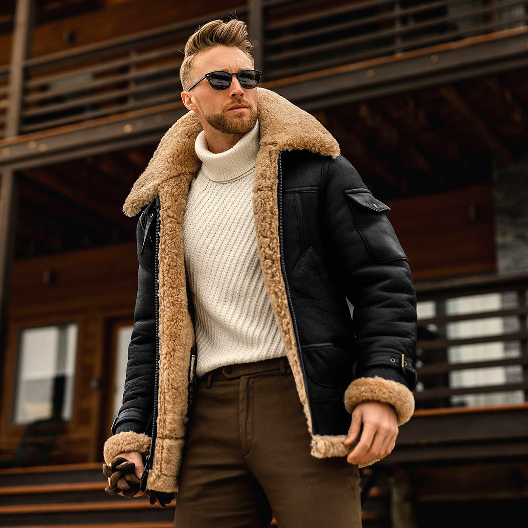 Veste d'hiver homme polaire militaire chaude col fourrure manteaux homme tactique armée