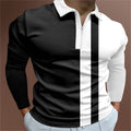 T-shirt polo rayé à manches courtes avec col à revers pour homme