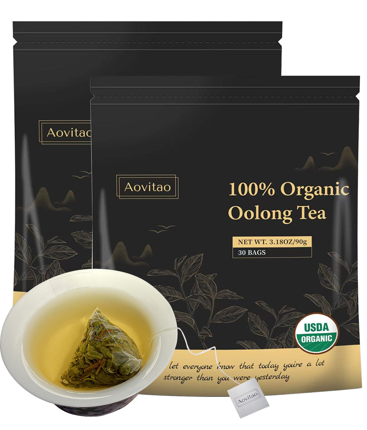 Thé Détox Nettoyant Infusion de Feuilles d'Oolong Naturelle en Sachets pour Nettoyage Pulmonaire Soulagement de la Congestion Détox à Base de Plantes Sans Caféine Sans OGM Biologique pour la Santé Intestinale et le Renforcement Immunitaire