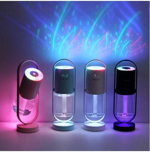 Humidificateur d'air USB Magic Shadow pour la maison avec veilleuses de projection diffuseur de brume ultrasonique purificateur d'air mini pour bureau