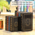 Livres de simulation rétro créatifs de style européen, accessoires de décoration d'affichage haut de gamme, faux livres, rangement pour décoration de bureau et de magasin