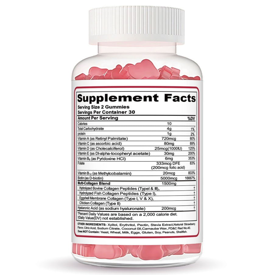 Gummies de peptides de collagène