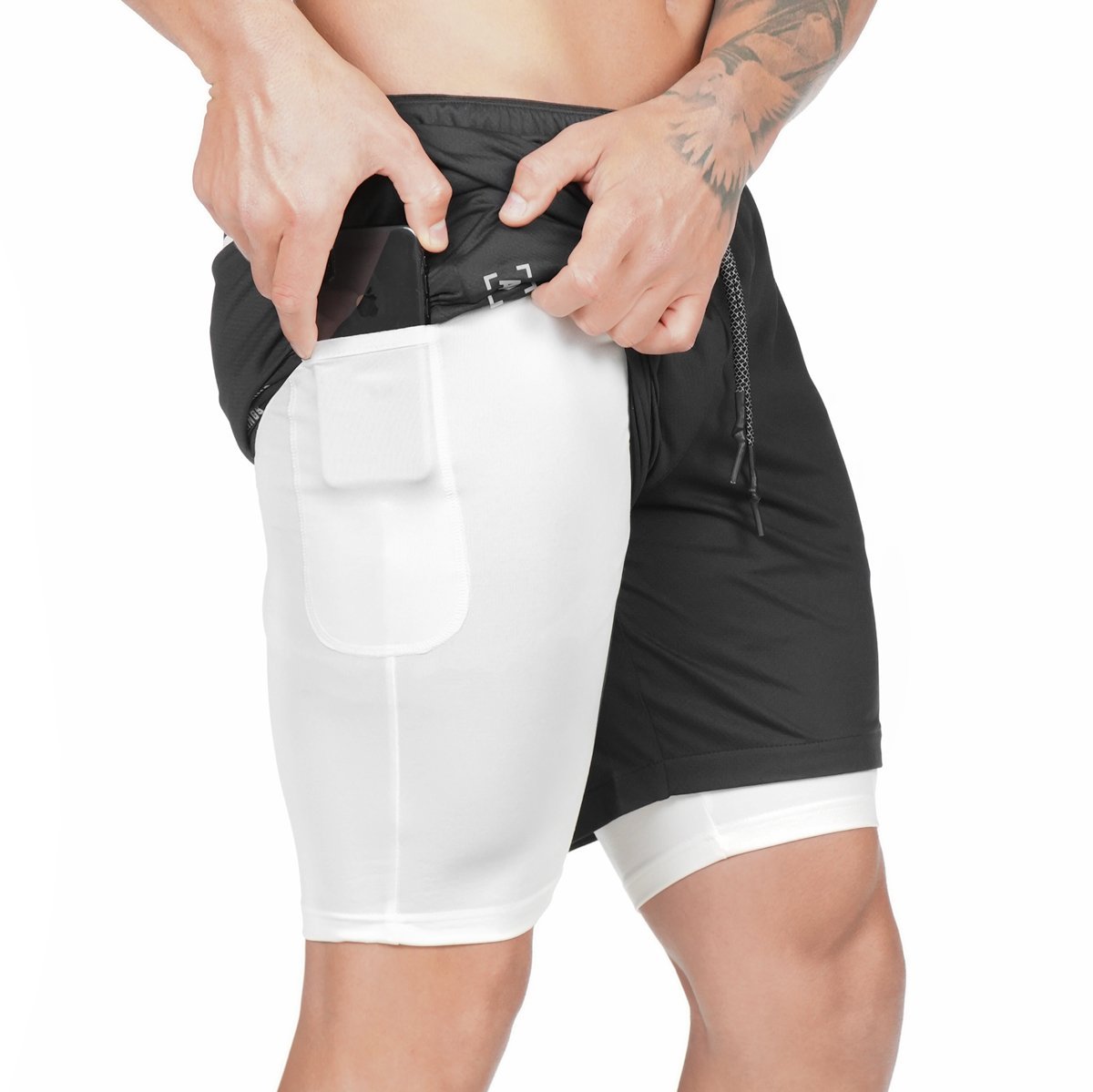 Short de compression avec poches