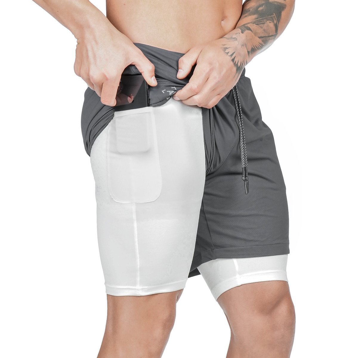 Short de compression avec poches