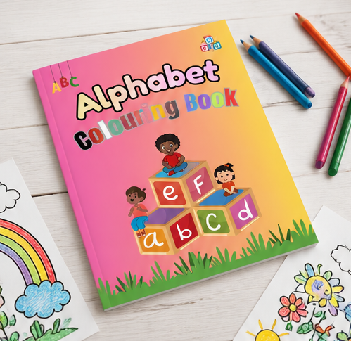 Alphabet Colouring Book for Kids and Children Learn, Create & Colour
