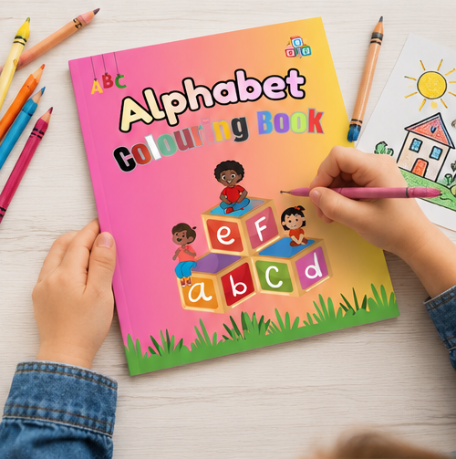 Alphabet Colouring Book for Kids and Children Learn, Create & Colour