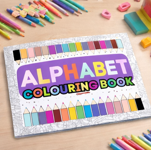 Livre de coloriage L'alphabet pour enfants, Livre d'activités pour l'apprentissage et l'anglais