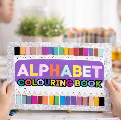Livre de coloriage L'alphabet pour enfants, Livre d'activités pour l'apprentissage et l'anglais