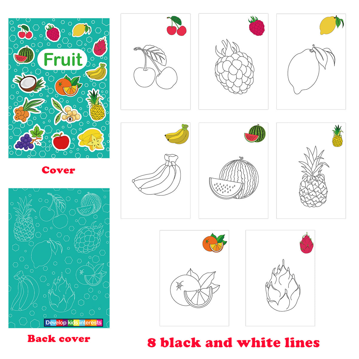 Nouveaux livres de coloriage pour enfants, bébés de 2-3-4-5 ans, pour apprendre à dessiner, gribouiller, livre de coloriage en gros.