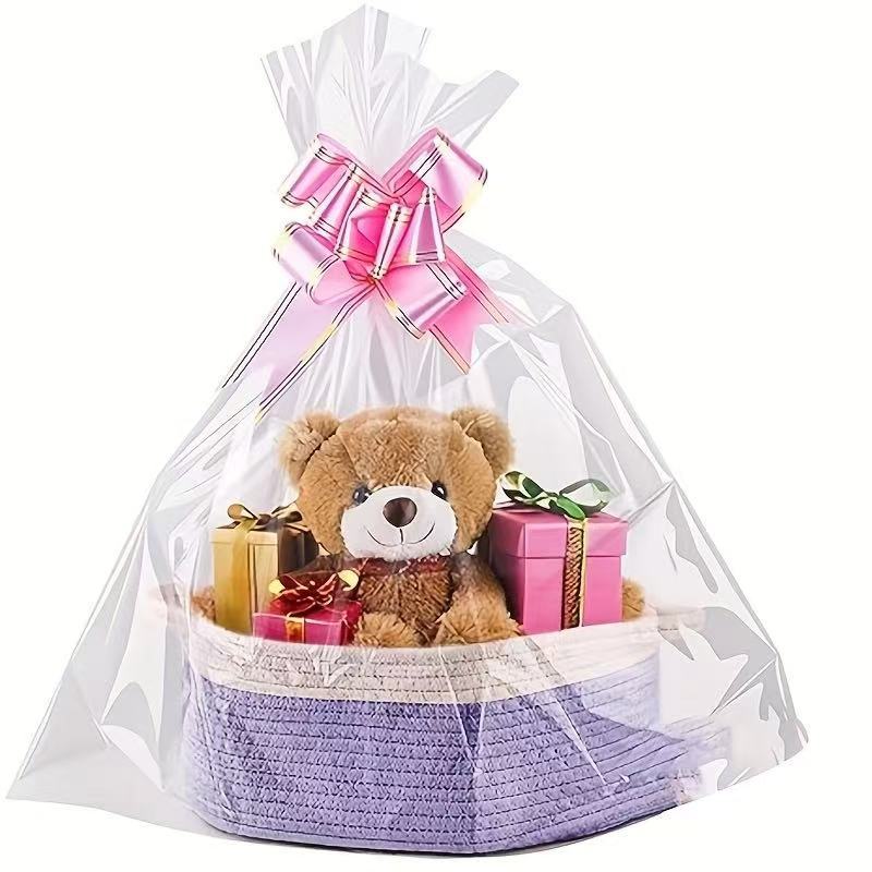 Fourniture directe d'usine nouveau panier de rangement portable en corde de coton tissé ovale panier cadeau panier de rangement pour livres et articles divers grande capacité