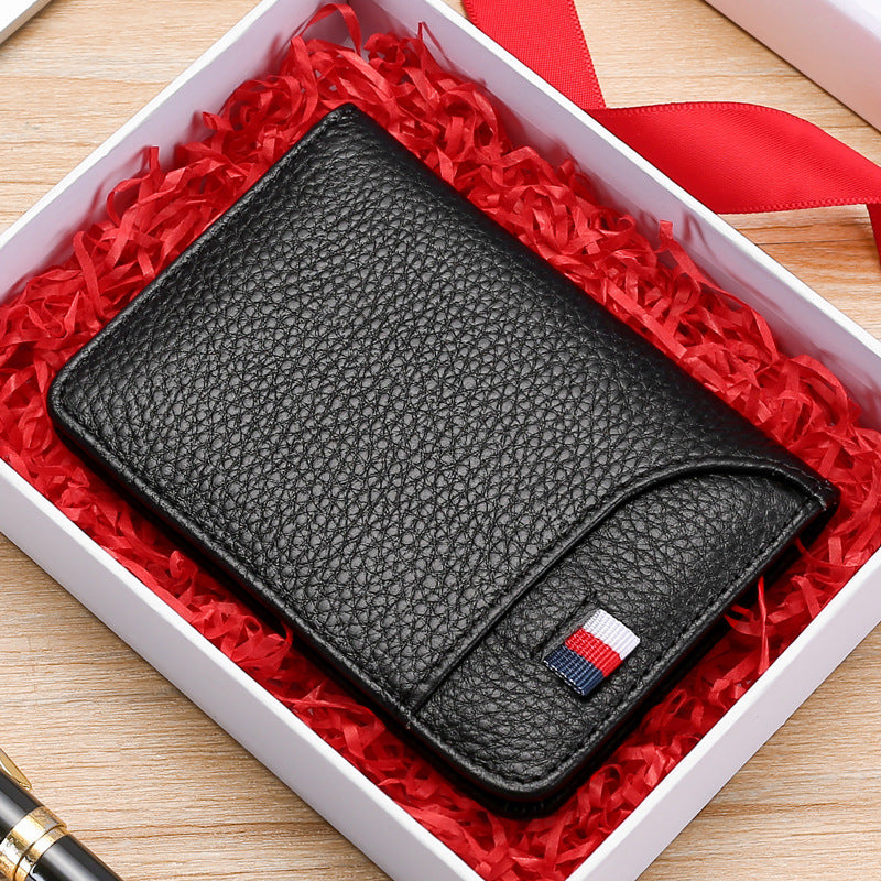 Porte-cartes homme en cuir porte-permis de conduire ultra-fin et compact, porte-cartes bancaires femme, porte-cartes d'identité, multiples fentes pour cartes