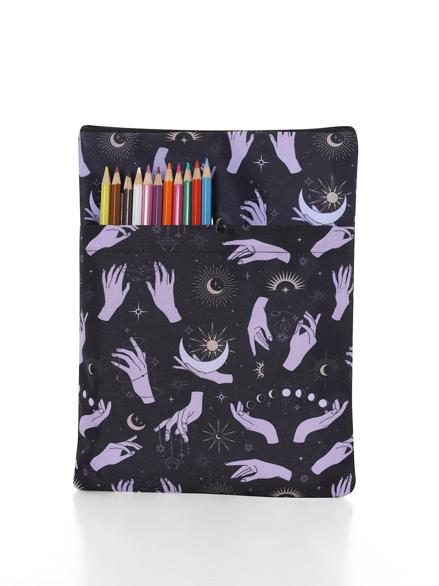 Couverture de livre de protection de livre de poche en stock, sac à livres, housse anti-poussière anti-plis, sac de rangement pour livres, couverture imprimée créative et tendance