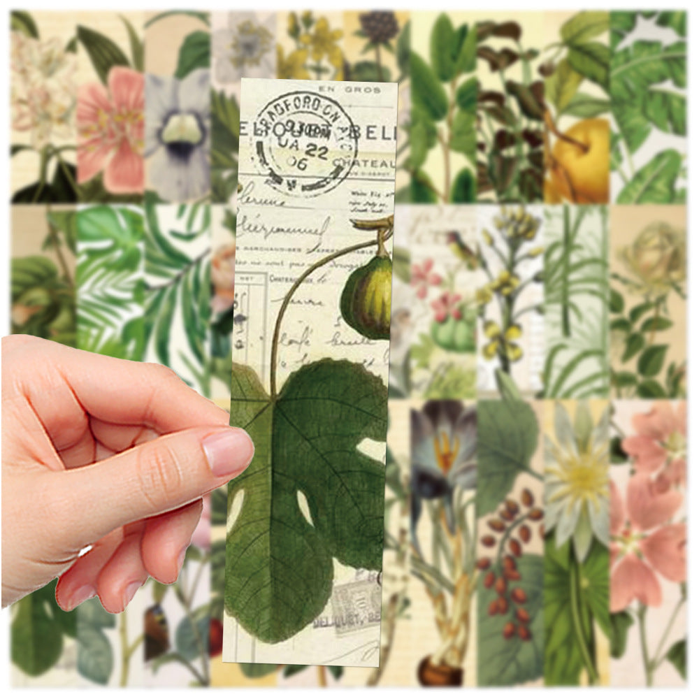 30 nouveaux marque-pages verts rétro créatifs, journal de bord haut de gamme, livres de bricolage pour étudiants, carte décorative