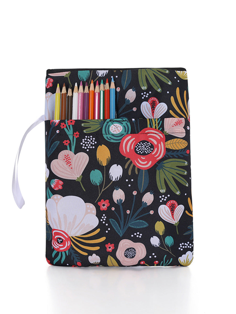 Livre de poche d'occasion avec étui de protection, sac de rangement pour livres anti-poussière et anti-pliage, housse imprimée créative et tendance