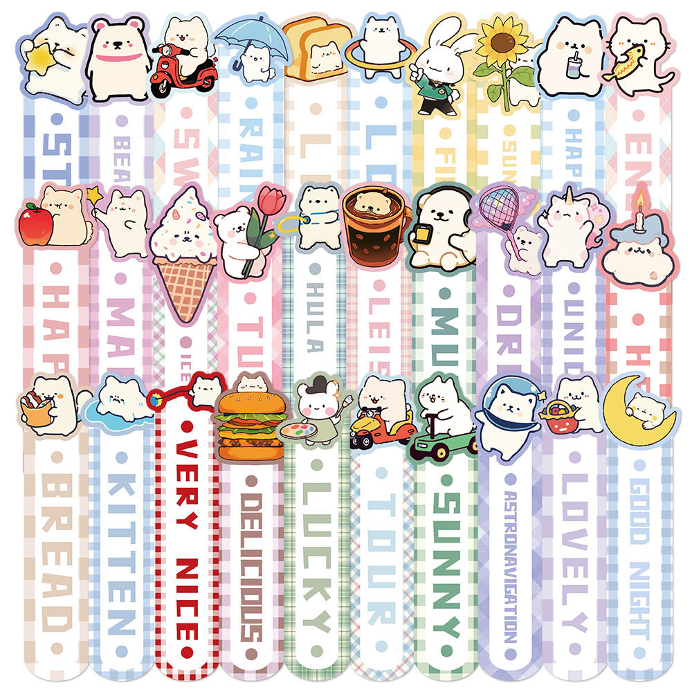 30 cute cartoon cute shaped bookmark exquisite Journal Book books for students desktop diy decorative card