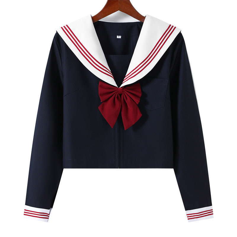 Colis de livraison en usine service après-vente trois livres rouges uniforme de marin JK pour les écoles sens costume JK jupe JK jupe plissée authentique