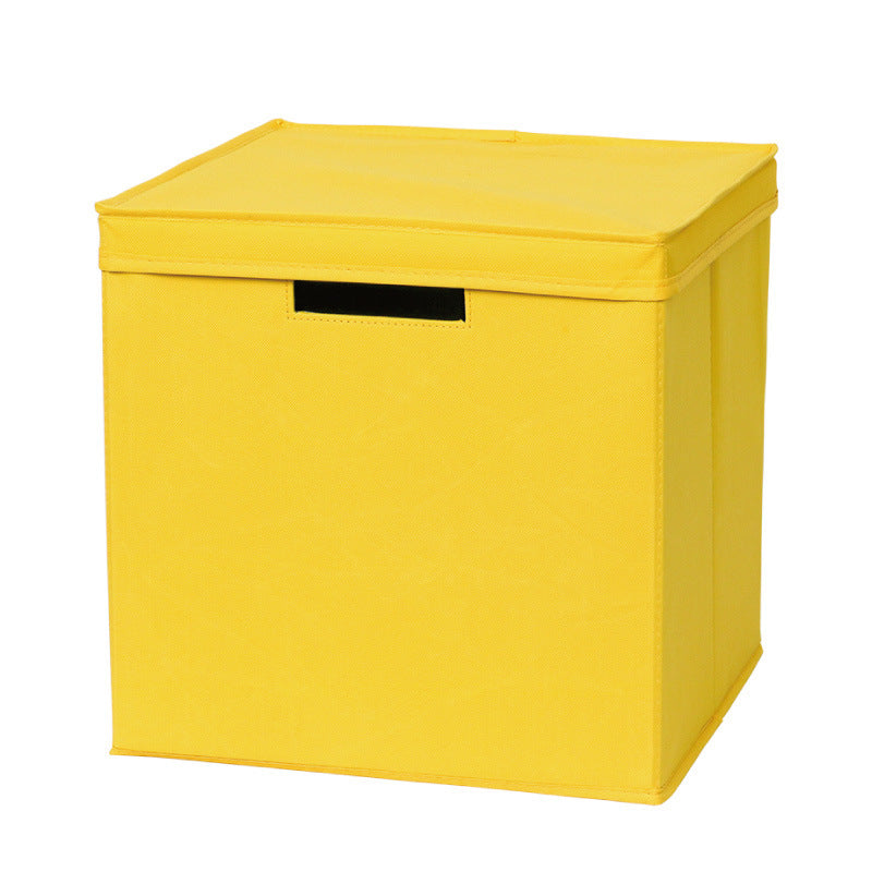 Boîte de rangement pliable multifonctionnelle : jouets, manuels scolaires, vêtements, rangement domestique quotidien, bibliothèque en tissu écossais.