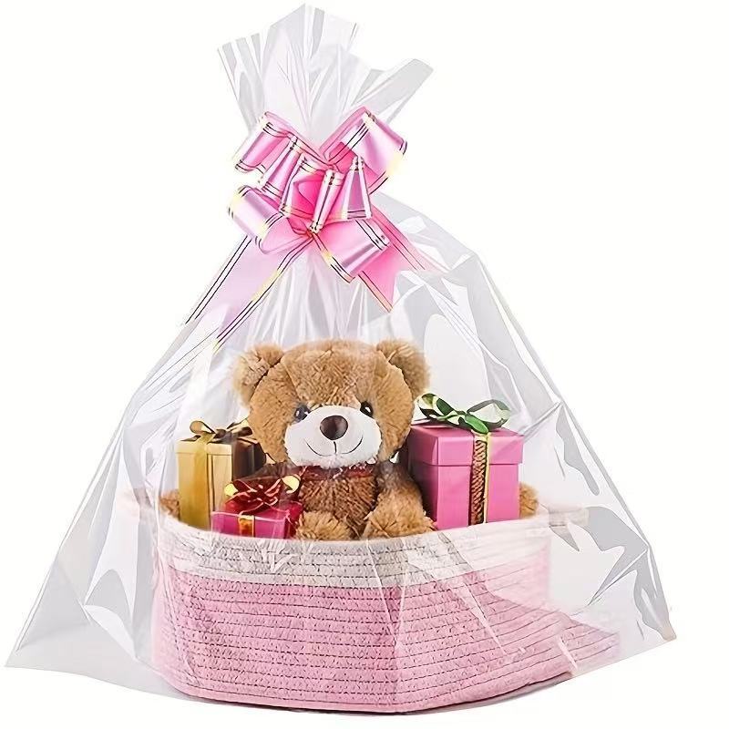 Usine directe fournir un nouveau panier de rangement portable en corde de coton tissée panier cadeau ovale articles divers livres panier de rangement grande capacité