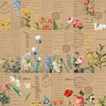 30 signets créatifs de graffiti pour la vente en gros, décorations spéciales de livres de fleurs végétales rétro, fournitures scolaires pour scrapbooking