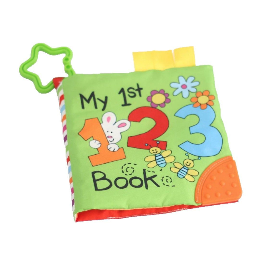 Livre en tissu pour bébés, livre de jouets indéchirable et mordant pour l'éducation précoce, livre éducatif de 6 mois, carte de lecture numérique