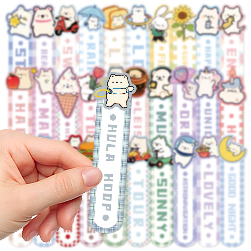 30 cute cartoon cute shaped bookmark exquisite Journal Book books for students desktop diy decorative card