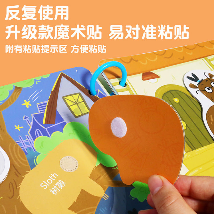 Perception précoce busy book Quiet Book livres pour l'éducation précoce autocollants répétés Velcro jouets éducatifs pour enfants jouets d'éveil précoce