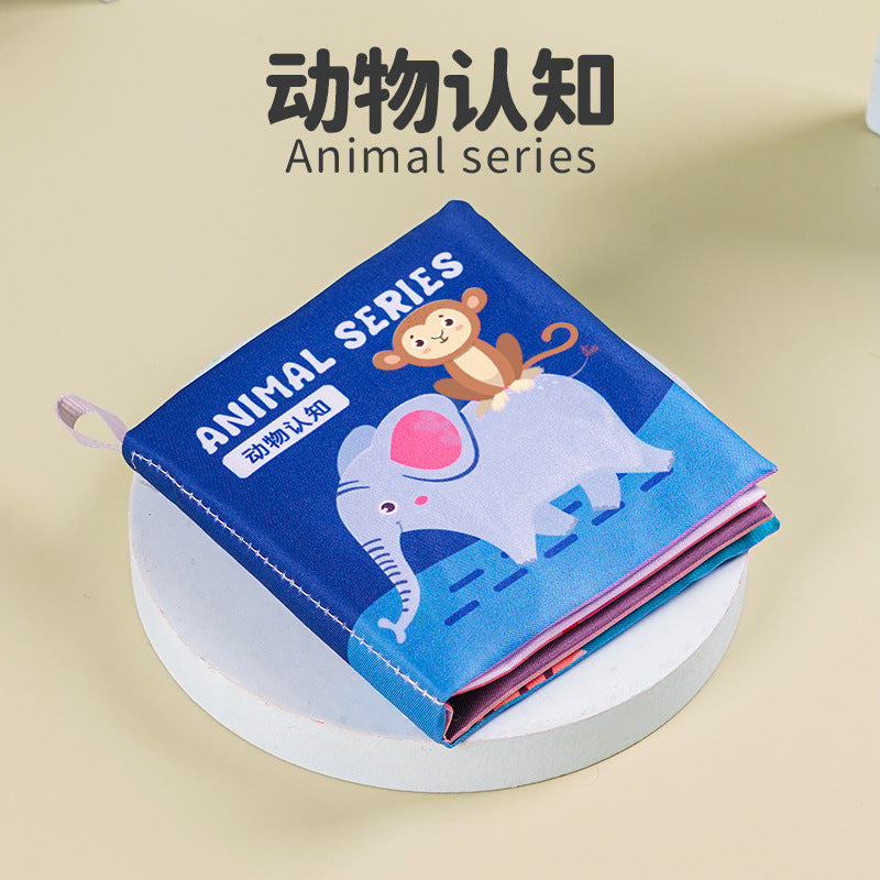 Livre en tissu pour bébé et nourrisson, vente chaude sur Amazon, pour l'éveil et l'éducation précoce, thèmes animaux et transports, cognitif, en anglais