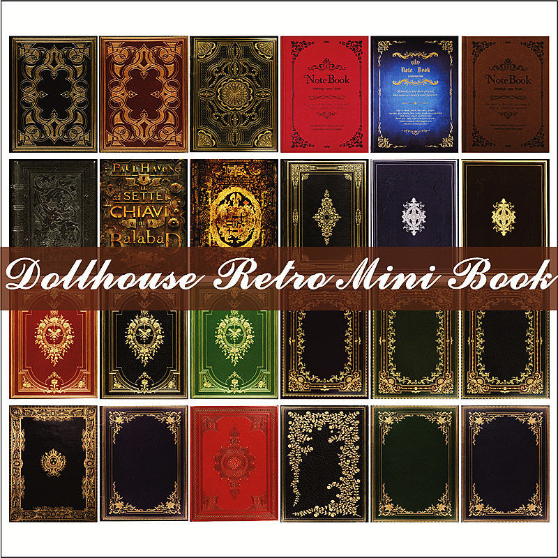 Mini maison de poupée 1:12, livres classiques, accessoires de maison de poche, accessoires de prise de vue pour scène BJD
