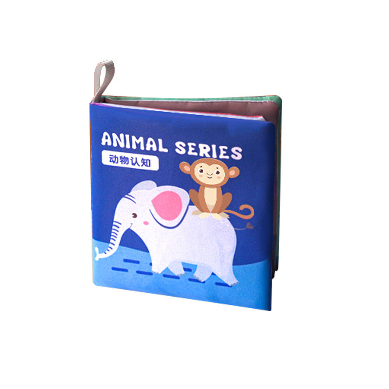 Amazon commerce extérieur vente chaude livre en tissu pour bébé et nourrisson d'éveil et d'éducation précoce, animaux et transports, livre cognitif en anglais