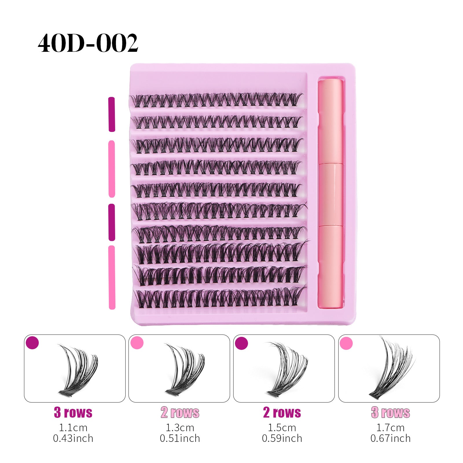 Nouveau volume D faux cils en gros livres de cils DIY épais 10 rangées grande capacité mélange naturel courbé ne blesse pas les yeux