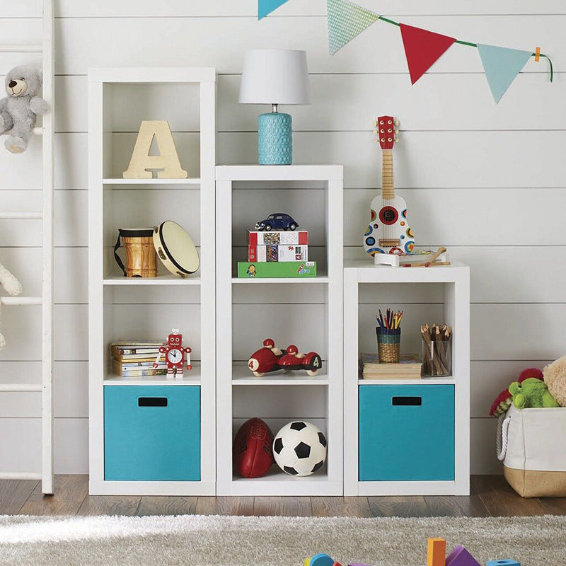 Boîte de rangement pliable pour jouets, livres d'école, vêtements, motifs à carreaux, pour usage quotidien domestique