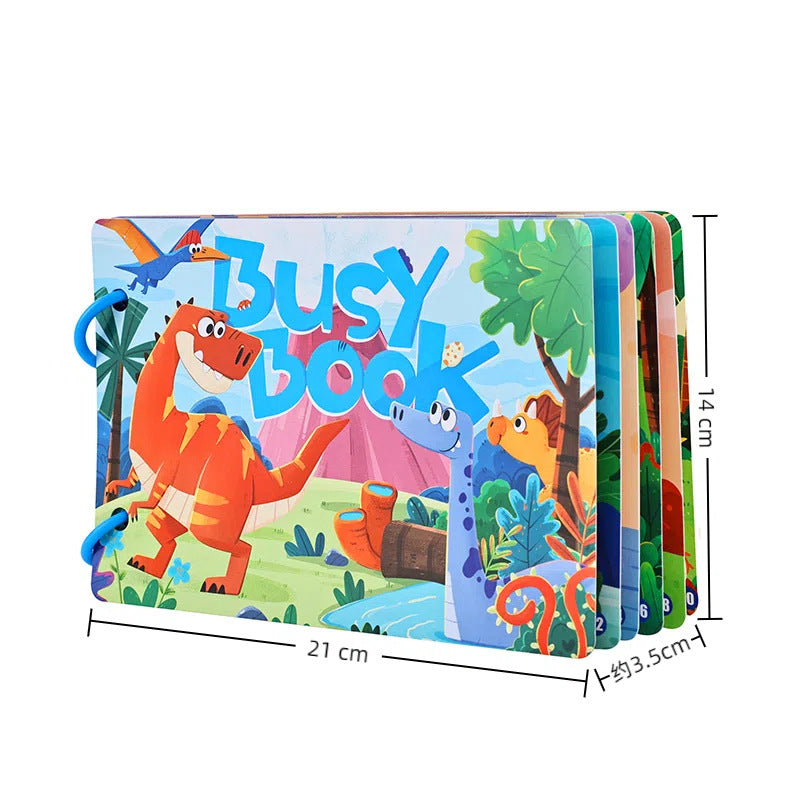 Livre de pâte silencieux pour l'éveil des enfants transfrontaliers, jouet éducatif cognitif DIY magique et réutilisable pour l'apprentissage précoce.