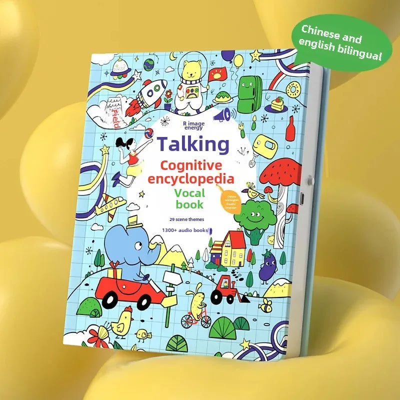 Encyclopédie cognitive parlante - Livres audio bilingues chinois-anglais pour l'éducation de la petite enfance