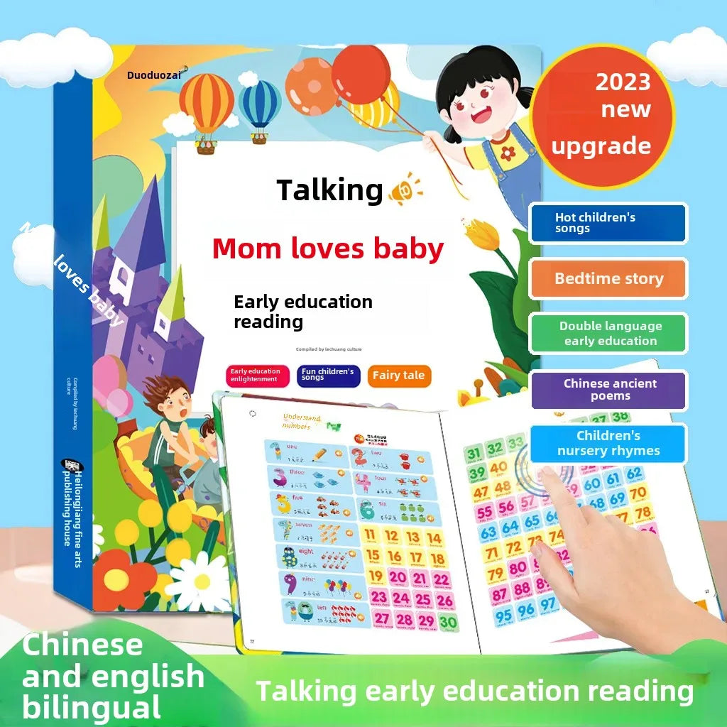Livres audio pour l'éducation précoce version rechargeable 2023 bébé cognitif éducation parent-enfant livre audio jouets éducatifs