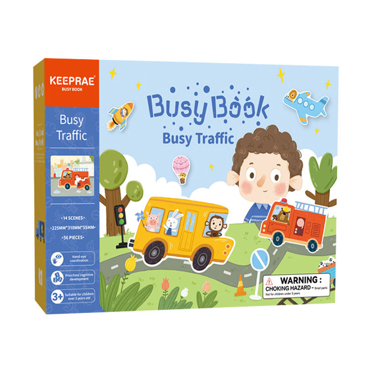 Perception de l'éducation précoce, livre d'activités, livre tranquille, livres pour l'éducation précoce, autocollants Velcro répétés, jouets éducatifs d'éveil pour enfants, éducation précoce