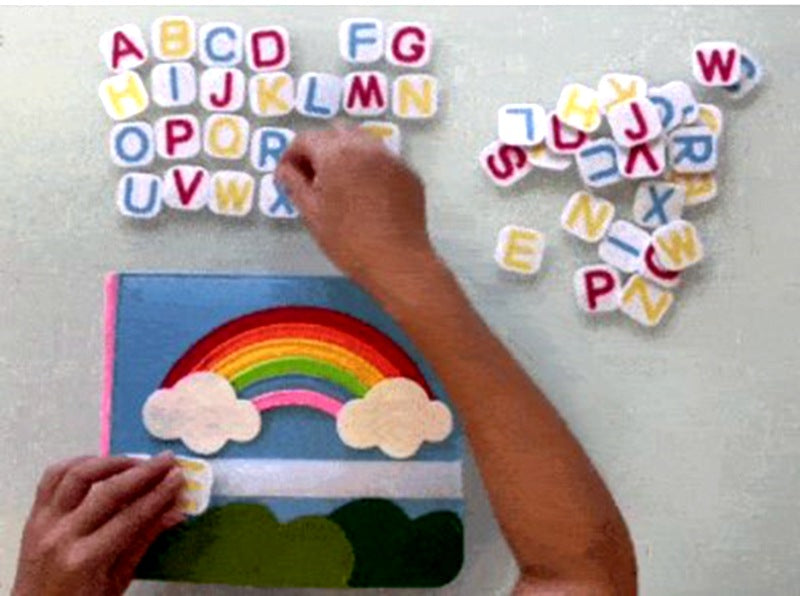 Livres en feutre transfrontaliers pour l'éducation préscolaire, livre d'activités pour la maternelle, livre d'histoires non tissé 3D Rainbow, remise sur la quantité en gros
