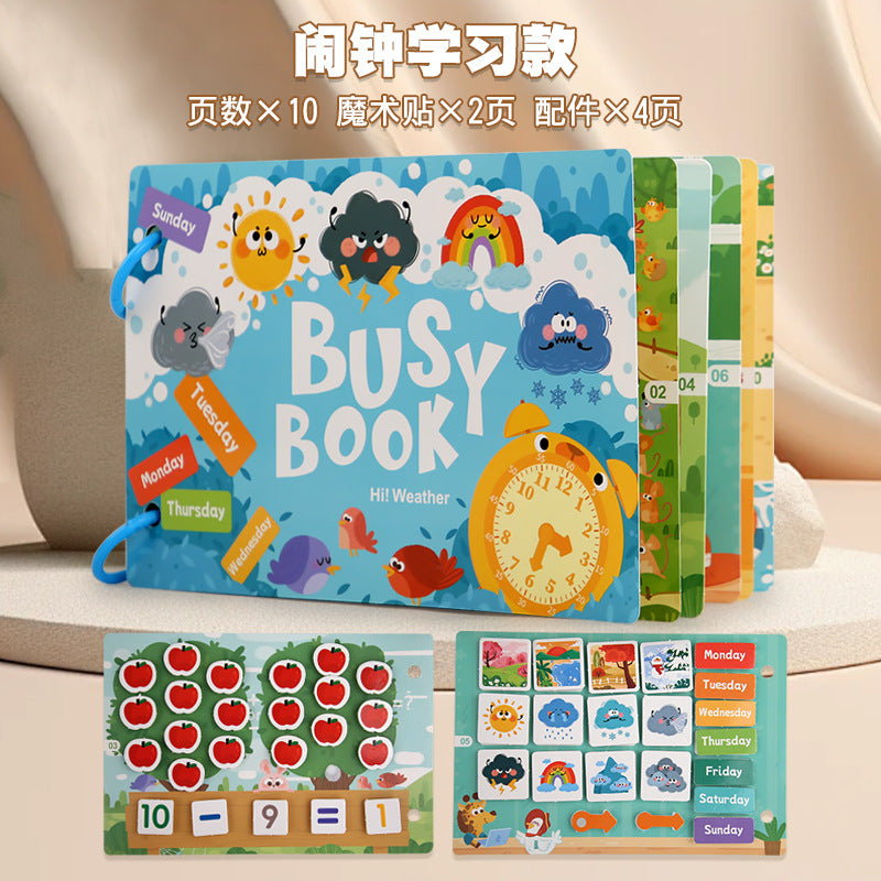 Livres silencieux d'éveil cognitif Montessori transfrontaliers pour enfants, livres de déchirure et de traction pour l'éducation précoce, puzzles, aides à l'éveil, jouets éducatifs