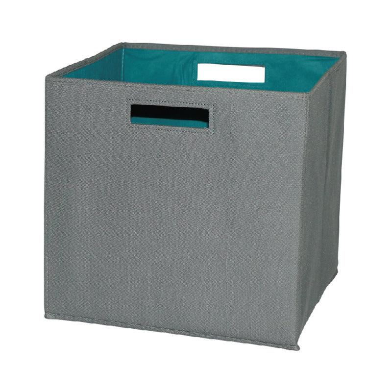 Boîte de rangement pliable multifonctionnelle : jouets, manuels scolaires, vêtements, rangement domestique quotidien, bibliothèque en tissu écossais.