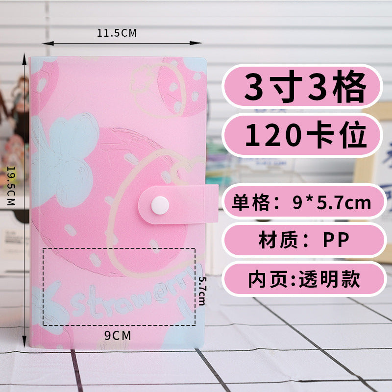 Album Polaroid 3 pouces, classeur pour cartes Star, livres de rangement pour cartes postales, autocollants, photos et cartes de collection en PP.
